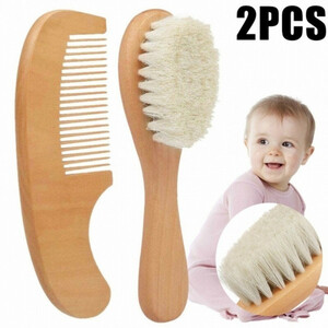  baby brush comb hair brush comb natural tree baby gift celebration of a birth 