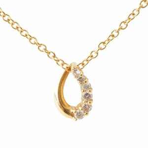 [] Vendome Aoyama mere diamond 6P Drop колье подвеска K18 Gold 1.8g [ б/у ][ стандартный товар гарантия ]204735
