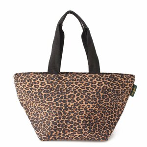 [ Herve Chapelier ]HERVE CHAPELIER nylon boat type Leopard tote bag handbag 1028F Panther taupe [ used ]204526