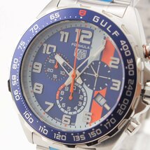 【タグホイヤー】Tag Heuer　フォーミュラ1 クロノグラフ ガルフ QZ腕時計 CAZ101AT.BA0842 シルバー ブルー【中古】205335_画像3