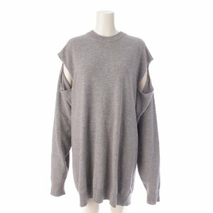 【メゾンマルジェラ】Maison Margiela　19年 カシミヤ混 ウール ニット ワンピース ドレス S51CU0104 グレー XS 【中古】205519