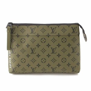 【ルイヴィトン】Louis Vuitton　モノグラム ポシェット ヴォワヤージュ スープル クラッチバッグ カーキ 【中古】【正規品保証】204896