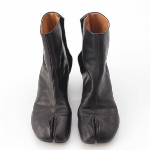 【メゾンマルジェラ】Maison Margiela タビ TABI 足袋 レザー アンクル ショートブーツ ブラック 38【中古】205883の画像2