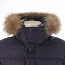 【モンクレール】Moncler　メンズ 19年 CLVNY クラニー ファー フード ダウンジャケット ネイビー 2 【中古】【正規品保証】205349_画像4