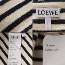 【ロエベ】Loewe　アナグラム 刺繍 ボーダー トップス カットソー Tシャツ S6109440PC ホワイト XS 【中古】【正規品保証】206516_画像10