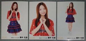 SKE48 藤本冬香 生写真 15周年記念べースボールシャツ 2023.11