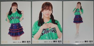 SKE48 鎌田菜月 生写真 15周年記念べースボールシャツ 2023.11
