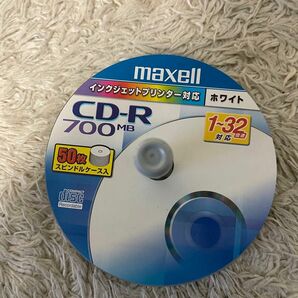maxell インクジェットプリンター対応　ホワイト　CD-R 700MB 20枚