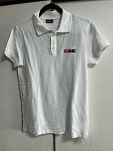 ディーゼル DIESEL ポロシャツ 新品タグ付 夏 半袖　白　Sサイズ