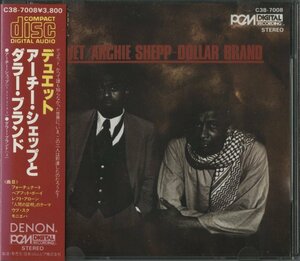 【美品】CD/ ARCHIE SHEPP & DOLLAR BRAND / DUET / アーチー・シェップ　ダラー・ブランド/ 国内盤 国内初期 帯付き C38-7008 40415