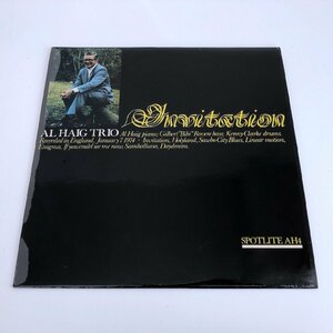 LP/ AL HAIG TRIO / INVITATION / アル・ヘイグ / UK盤 SPOTLITE AH4 40401