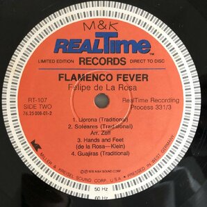 LP/ FELIPE DE LA ROSA / FLAMENCO FEVER / US盤 オリジナル M＆K REAL TIME RT-107 長岡鉄男 外盤A級セレクションの画像4