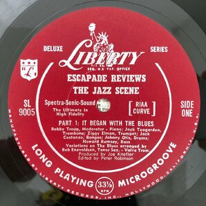 LP/ V.A. / ESCAPADE REVIEWS THE JAZZ SCENE / US盤 オリジナル マルーンラベル 深溝 インタビュー集 LIBERTY SL9005 40407の画像3