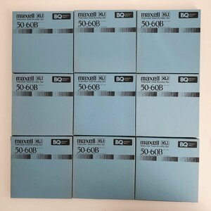 オープンリールテープ 7号 MAXELL XLⅠ50-60B BQ 9本セット 使用済み まとめ売り 現状品 （09-4）