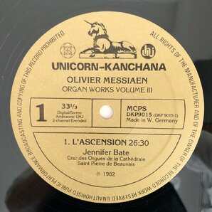 LP/ ジェニファー・ベイト / メシアン：キリストの昇天、永遠の教会の出現 他 / ドイツ盤 DIGITAL UNICORN DKP9015 40412の画像3