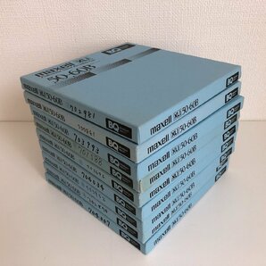 オープンリールテープ 7号 MAXELL XLⅠ50-60B BQ 9本セット 使用済み まとめ売り 現状品 （423-8）の画像8