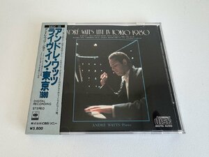 CD/ アンドレ・ワッツ / ライヴ・イン・東京1980 / 箱帯 国内盤 国内初期 38DC25 40416