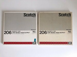 オープンリールテープ 10号 SCOTCH 207 メタルリール 元箱付き 2本セット テープ未使用 現状品