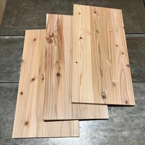 木材端材　国産杉　30×60cm　3枚組　木工DIY 工作 棚板・座面など