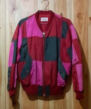 最値!良品!90'sヴィンテージ!再構築パッチワークMA-1モデル!ピンクハウス(PINK HOUSE)ナイロン ミリタリー ジャケット!コレクターズモデル!_画像2