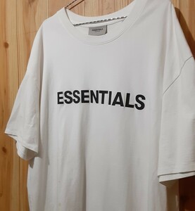 最値!希少超ビッグシルエット!ラグジュアリーストリートブランド!エッセンシャルズ(FOG ESSENTIALS)Tシャツ!ホワイト!白 XLサイズ