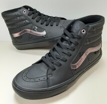 最値!新品!定20900円!DRINK SEXYコラボ!稲妻デザイン!バンズ SK8 スケートハイ カウレザー スニーカー!ブラック!黒 希少ビッグサイズ 29cm_画像3