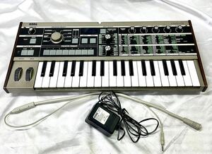 【通電OKジャンク】KORG microKORG Synthesizer/Vocoder シンセサイザーキーボード ACアダプター付属