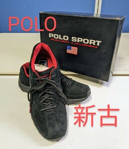 433　シューズ 3　POLO SPORT　28cm　ブラック　新古　スニーカー　靴　