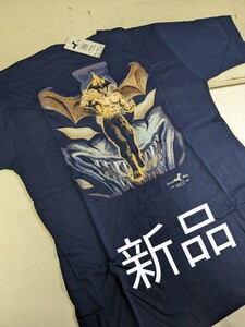4111　Devil Man　半袖Tシャツ　新品　サイズF　紺色　キャラクター　デビルマン