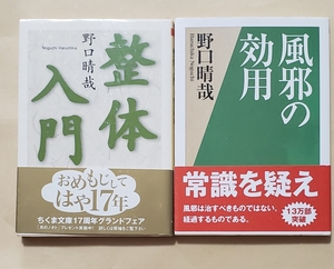 【即決・送料込】整体入門 + 風邪の効用　ちくま文庫2冊セット　野口晴哉