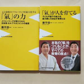 【即決・送料込】心と身体のパフォーマンスを最大化する 「氣」の力 + 「氣」が人を育てる　新書2冊セット　藤平信一