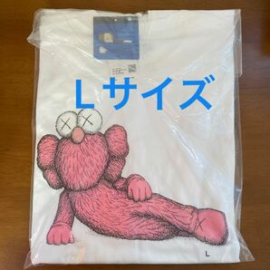 ユニクロ x カウズ Tシャツ ホワイト【Lサイズ】Uniqlo x KAWS Tee White UT コラボ　Wネーム