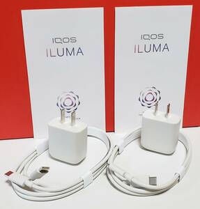 「2個セット」 アイコスイルマプライム ACアダプター&ケーブル 充電器 純正品　IQOS ILUMA PRIME