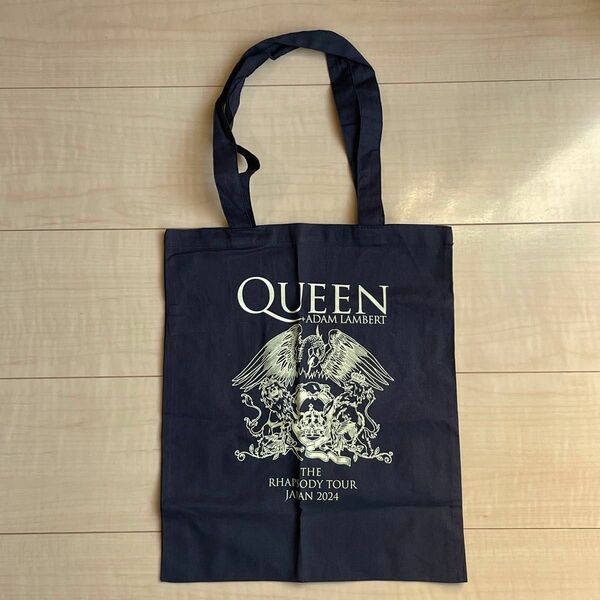 トートバッグ　QUEEN + ADAM LAMBERT GOLDチケット特典グッズ　 クイーン エコバッグ