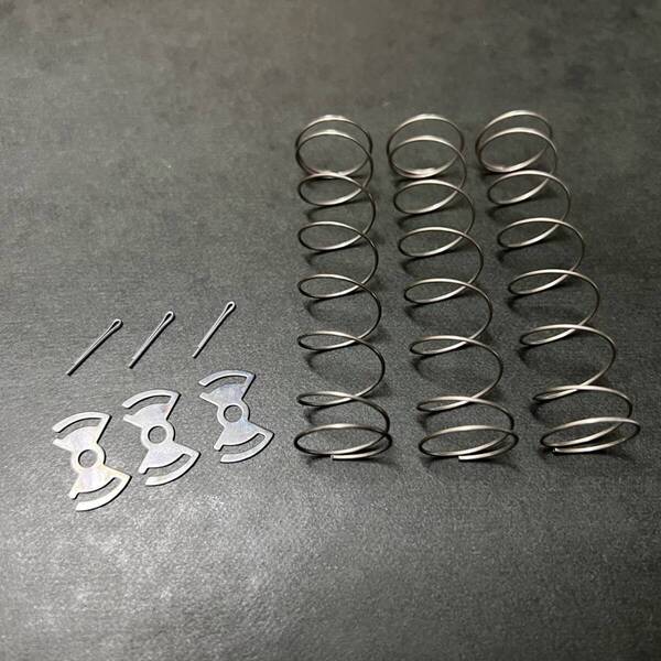 送料無料 MADE IN JAPAN KH250 キャブレター スロットルスプリング スプリングシート 割りピン セット 新品 アクセルスプリング バネ