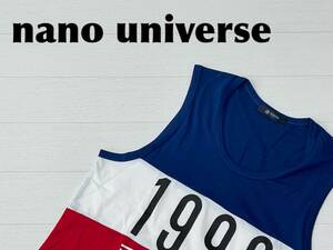 ☆送料無料☆ nano universe nanoBASE ナノユニバース ナノベース 未使用 タンクトップ メンズ M レッド トップス 即決