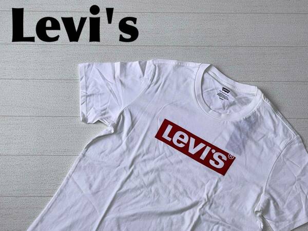 ☆送料無料☆ Levi's リーバイス 未使用 タグ付き 半袖 ロゴ Tシャツ メンズ S ホワイト トップス 即決