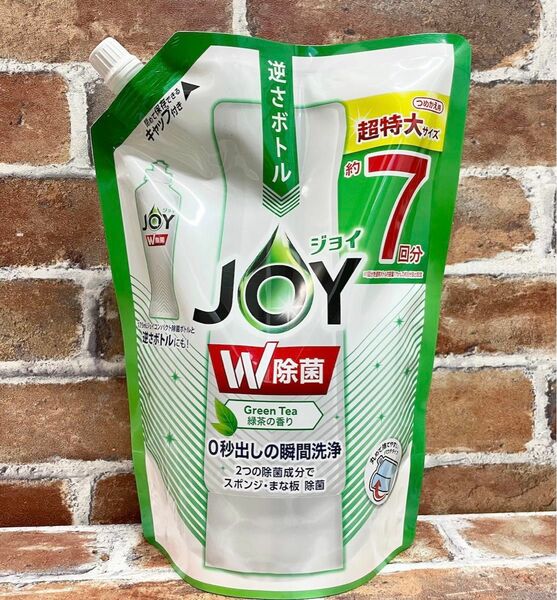 ジョイ 濃縮コンパクト洗剤 詰替 超特大 約7回分〈緑茶の香り〉 960ml 