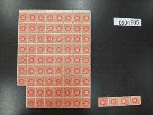 0501F05 foreign stamp America 30 cent stamp block 2 point summarize 