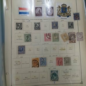 0501F06 外国切手 オランダ切手 1899～ 使用済み 1冊まとめ ＊台紙に貼りつき有の画像2