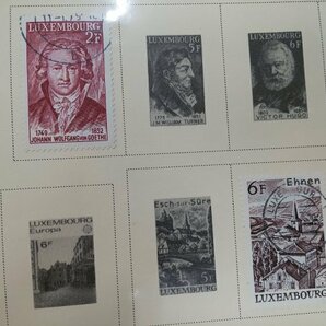0501F07 外国切手 ルクセンブルグ 1914～ イタリア 使用済み 1冊まとめ ＊台紙に貼りつき有の画像9