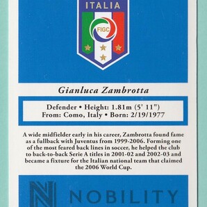 2017 PANINI NOBILITY SOCCER No.21 75枚 Gianluca Zambrotta ジャンルカ・ザンブロッタ イタリアの画像2