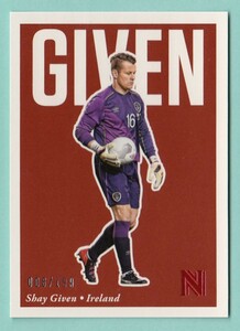 2017 PANINI NOBILITY SOCCER No.13 199枚 Shay Given　シェイ・ギヴン　アイルランド