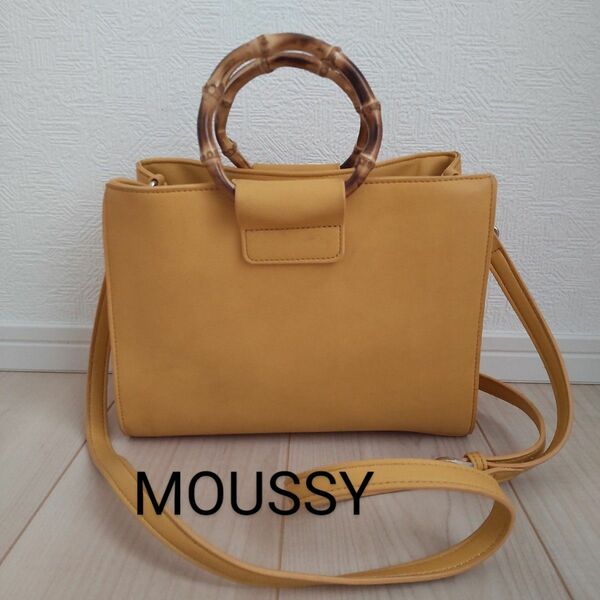 MOUSSY　マウジー BAMBOO SQUARE 2weyバッグ