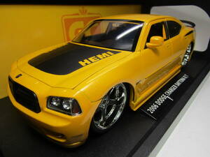 DODGE CHARGER DAYTONA 1/18 ダッジ チャージャー デイトナ 2006 HEMI R/T CC Jada TOYS BIGTIME MUSCLE 深リム 大径ホイール ローダウン