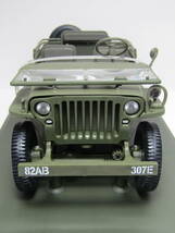 JEEP WILLYS 1/18 MB US ARMY ミリタリー 軍用車両 4WD オフロード アーミーグリーン アーミースター ロゴ 米軍 ジープ 軍用 GATE製 未展示_画像3