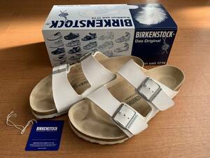 BIRKENSTOCKビルケンシュトックARIZONAアリゾナ　ホワイト 定番レザーサンダル　ストラップサンダル