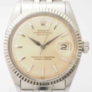 【希少品】ロレックス オイスターパーペチュアル デイトジャスト Ref,1601 ROLEX DATEJUST Cal,1560 自動巻 シルバー メンズ[777677-AR2