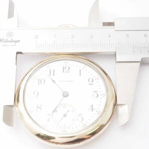 【希少品】ウォルサム スモールセコンド WALTHAM 手巻き ゴールド×ホワイト 白文字盤 懐中時計[Pa1443-AT1の画像3