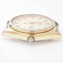 【希少品】セイコー キング クォーツ 4823-8110 SEIKO KING QUARTZ デイデイト SS ゴールド メンズ 男性腕時計 フェイス[774576-AI8_画像3